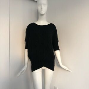 Vince Charcoal Boat Neck Batwing Sweater